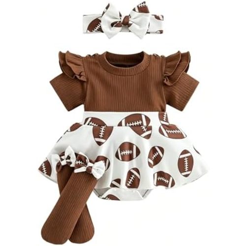 Giraropa Newborn Baby Girl Clothes Smocked Bubble Romper Dress + Socks + Headband Cute Spring Summer Baby Girl Clothes