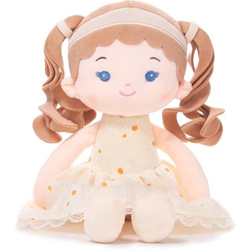 LeyaDoll Soft Plush Baby Doll 12'', First Rag Doll for 1 Year Old Girl Gift