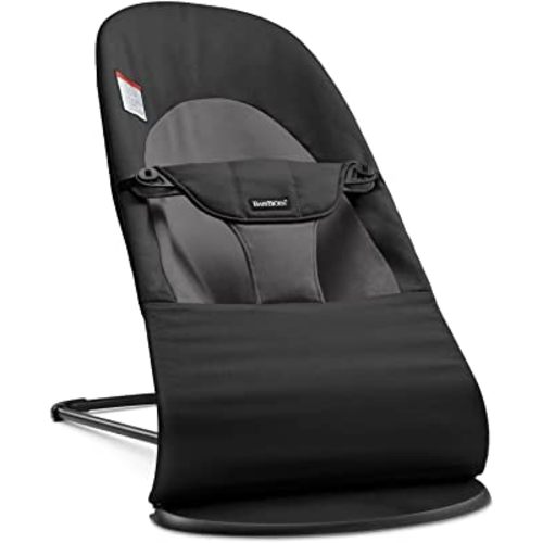 BabyBjörn Bouncer Balance Soft, Cotton, Black/Dark Gray
