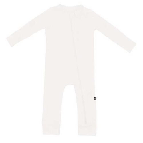 Ribbed Zippered Romper