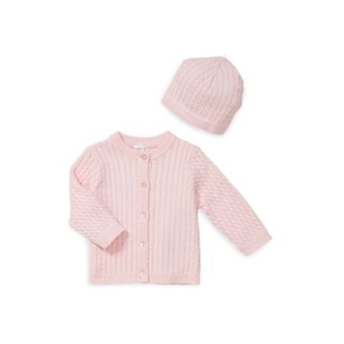 Cable-Knit Cardigan & Hat Set