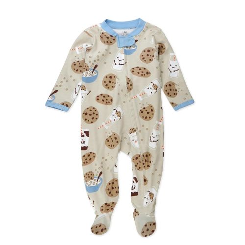 HonestBaby Sleep & Play Footed One-piece Pajama Sleeper 100% Organic Cotton, Baby Boys