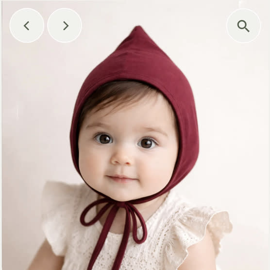 Organic cotton Pixie Bonnet Hat – Olive and Cradle
