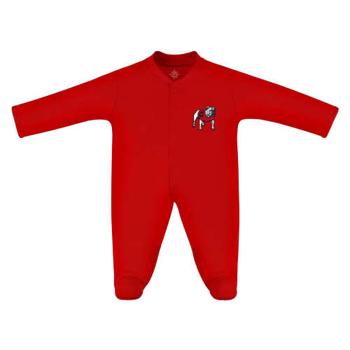 Georgia Bulldogs Footed Romper | College Baby