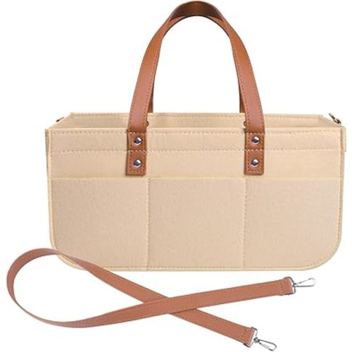 lefeke Diaper Caddy Bag,Car Organizer and Storage,Caddy Organizers with Handles and Straps, Baby Bottle Organizer for Nursery,Portable Baby Diaper Caddy (Oatmeal)