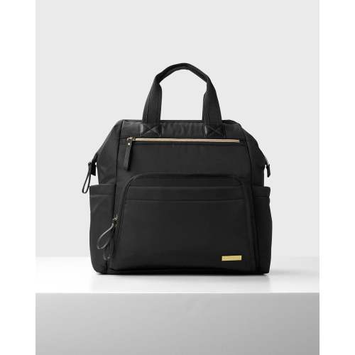Black Mainframe Wide Open Backpack Diaper Bag