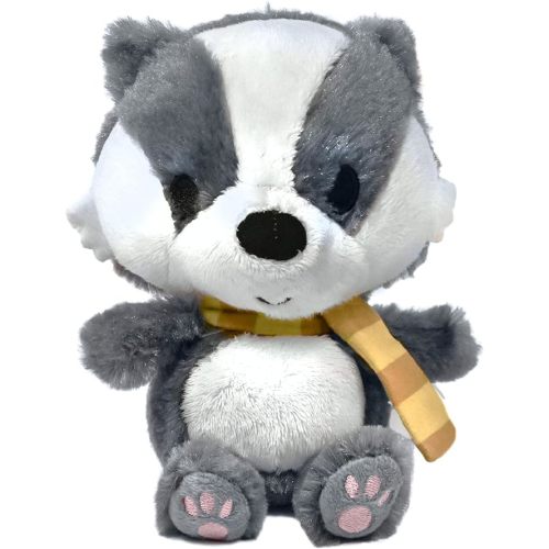 KIDS PREFERRED Harry Potter Hufflepuff Badger Plush Stuffed Animal with Yellow Stripped Scarf Hogwarts House Collectible for Babies, Toddlers, and Kids 6 Inches