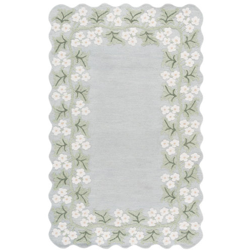 Birch Lane™ Jardin Hand Tufted Wool;Cotton Floral Indoor Rug & Reviews | Wayfair