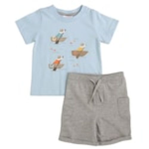 Minibamba 2-Piece Puppy Canoe Short Set (Baby Boy) at Von Maur