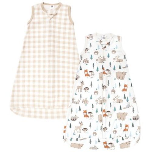 Hudson Baby Infant Boy Cotton Sleeveless Wearable Sleeping Bag, Sack, Blanket, Boy Woodland Pals, 18-24 Months