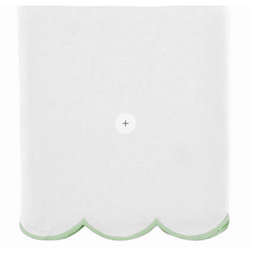 Scallop Crib Skirt in Garden Green | Caitlin Wilson