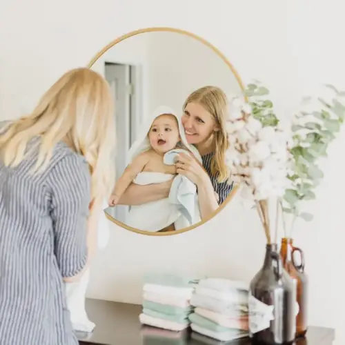 Natemia Organic Baby Washcloths in Blue - Organic Bunny