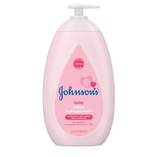 Johnson's Moisturizing Mild Pink Baby Body Lotion, Coconut Oil for Delicate Skin, Hypoallergenic - 27.1 fl oz