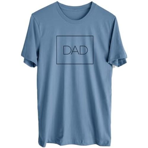 Inkopious Dad T-Shirt - First Time Father's Day Present - Unisex Crewneck Small Grey
