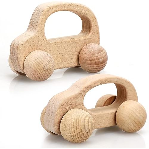 TOY Life Wooden Toys Cars, Montessori Toys for Babies