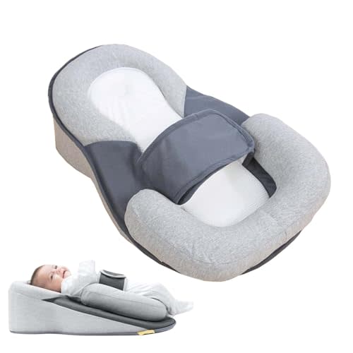 Mltnh Rest Nest Baby Bed Acid Reflux with Strap, 2025 New Baby Pillow for Comfortable Play & Feeding Support (Regular)