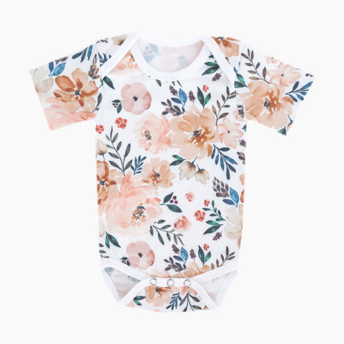 Copper Pearl Printed Short Sleeve Bodysuit - Autumn, Newborn