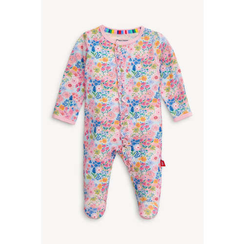 Lily Modal Magnetic Footie W/ Ruffle - Magnetic Me - Lush Lemon