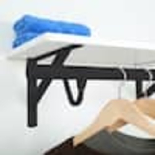Everbilt 30 in. - 48 in. Adjustable Closet Rod-Matte Black EH-HDUSCR-001