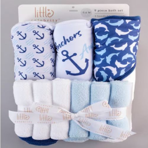 Little Celebrity™ 9pc. Anchor & Dolphin Bath Set - Boscov's