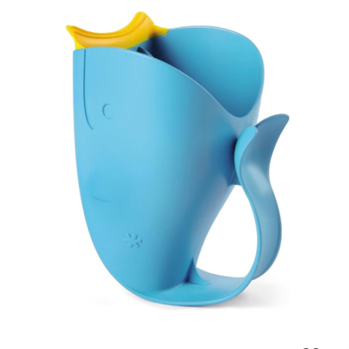 Skip Hop Baby Bath Rinse Cup MOBY Tear-free Waterfall Rinser Blue Age 0+