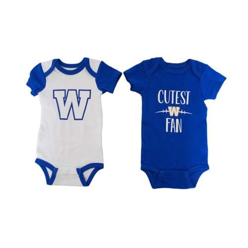 Infant 2 Pack Blue/White Bodysuit - The Bomber Store