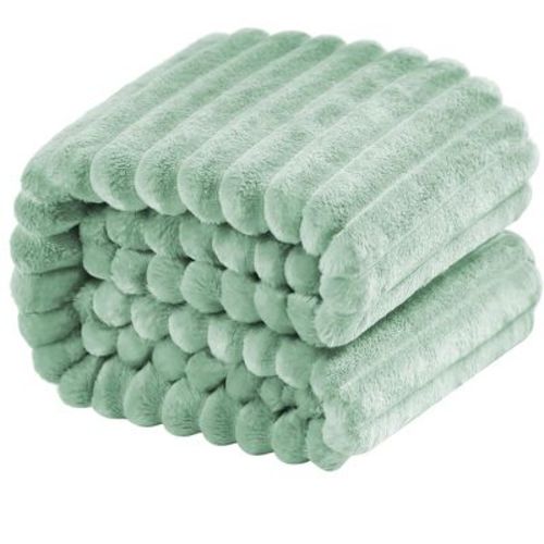 Flannel Fuzzy Toddler Blanket, Fluffy Warm and Lightweight Baby Plush Blanket - NTBAY