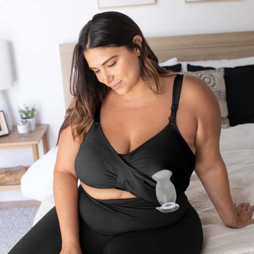 Sublime® Hands-Free Pumping & Nursing Bra | Black