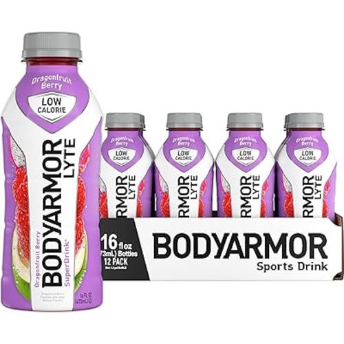 Drink Low-Calorie Sports Beverage, Dragonfruit Berry, Coconut Water Hydration, Natural Flavors With Vitamins, Potassium-Packed Electrolytes, Perfect For Athletes, 16 Fl Oz (Pack of 12)