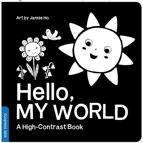 Hello, My World: A High-Contrast Board Book for Babies, Perfect for a Shower Gift (High-Contrast Books)