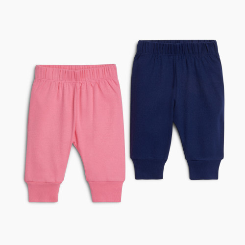 Small Story 2-Pack Pants - Navy/Pink, 0-3 M