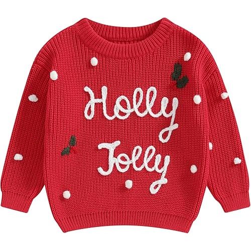 Baby Girl Boy Knit Sweater Blouse Pullover Sweatshirt Warm Crewneck Long Sleeve Tops for Infant Toddler