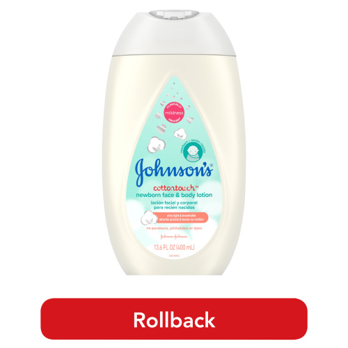 Johnson's CottonTouch Newborn Baby Face and Body Lotion, 13.6 oz