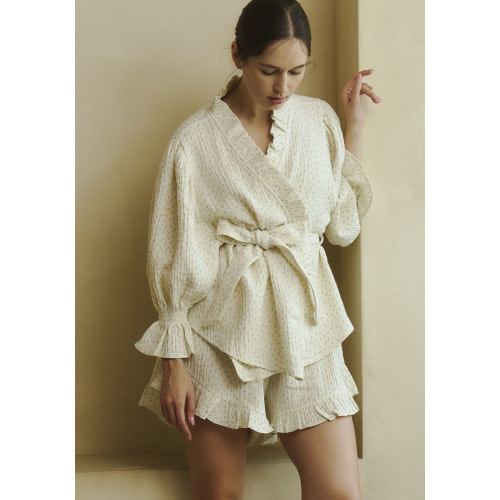 RUFFLED MUSLIN PJ SET