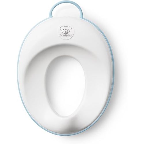 BABYBJORN Toilet Trainer, White/Turquoise, 1 Count (Pack of 1)