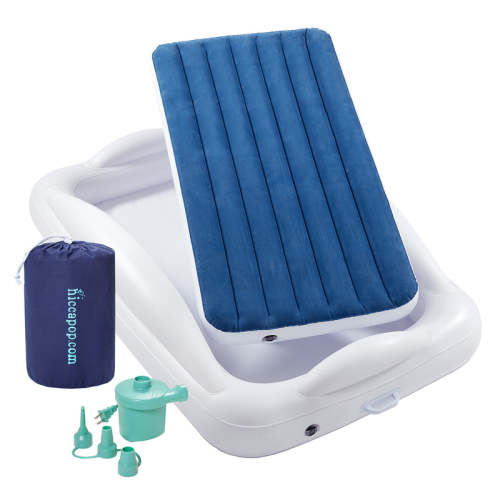 Inflatable Toddler Travel Bed with Safety Bumpers | hiccapop