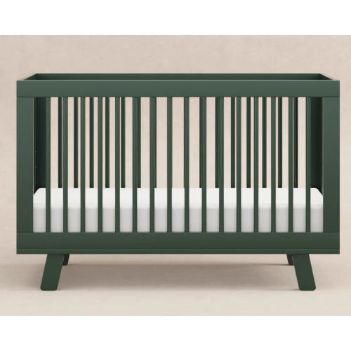 Hudson 3-in-1 Convertible Crib - Forest Green