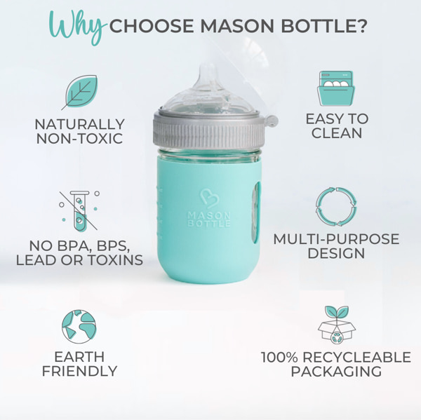 Essential Glass Baby Bottles Set