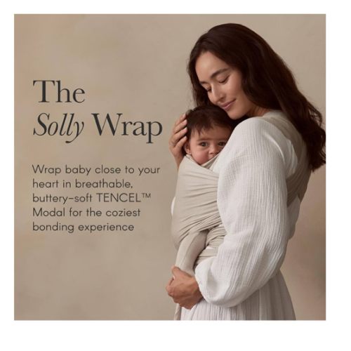 Solly Baby Wrap, Buttery-Soft Baby Carrier Newborn to Toddler 8-25 Lbs., Lightweight & Hands-Free Infant Sling Wrap, Breathable Summer Carrier, Baby Wearing & Postpartum Essential, New Mom Gift, Spelt