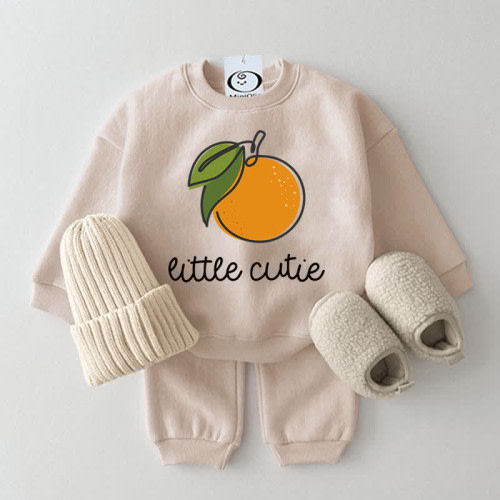 LITTLE CUTIE Baby 2-Piece Orange Set