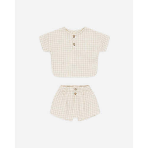 Woven Tank + Short Set || Yellow Plaid – Quincy Mae