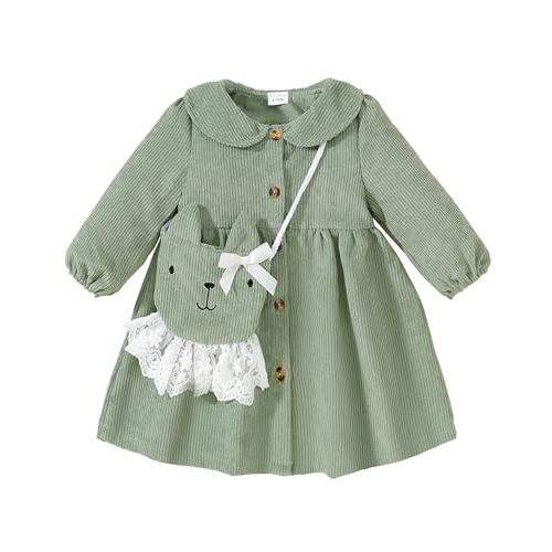 Mioglrie Baby Girl Dress Toddler Girl Dress Fall Winter Newborn Princess Dresses Cute Playwear Outfits