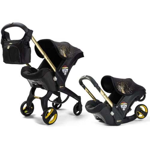 Doona Gold Limited Edition Travel Stroller + Travel Car Seat