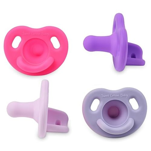 Pacifier – Soft Silicone – 0-36 Months – BPA Free – Natural Latch – Lightweight, Dishwasher Safe – for Newborns, Infants, Toddlers