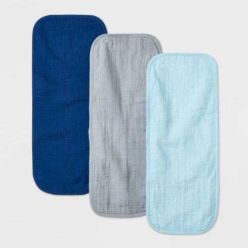Baby 3pk Basic Muslin Burp Cloth - Cloud Island™