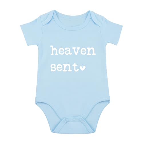 SproutJoy Heaven Sent Baby Bodysuit Religious Baby Bodysuit Pregnancy Announcement Baby Romper Newborn Unisex Bodysuit