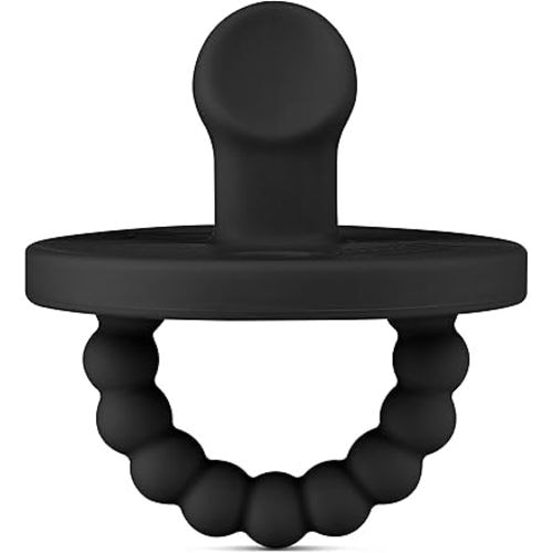 Ryan & Rose Cutie PAT Pacifier Teether (Slant, Black)