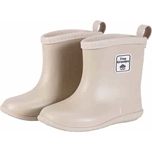 Tree Grandpa Toddler Rain Boots Baby Kids Easy-on Rain shoes Children Waterproof Shoes for Boys Girls(1-6 Years)