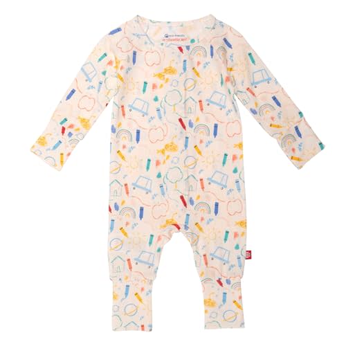 Magnetic Me Magnetic Convertible Coveralls | Silky Soft Modal Fabric | Baby Onsie Available in Sizes NB - 24M