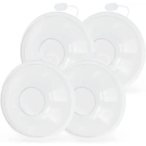 Milk Collectors for Breastfeeding Breast Milk Collector Milk Catcher for Breastfeeding BPA-Free Post Partum Essentials Breast Feeding Essentials (1oz/30ml, 4 Counts)